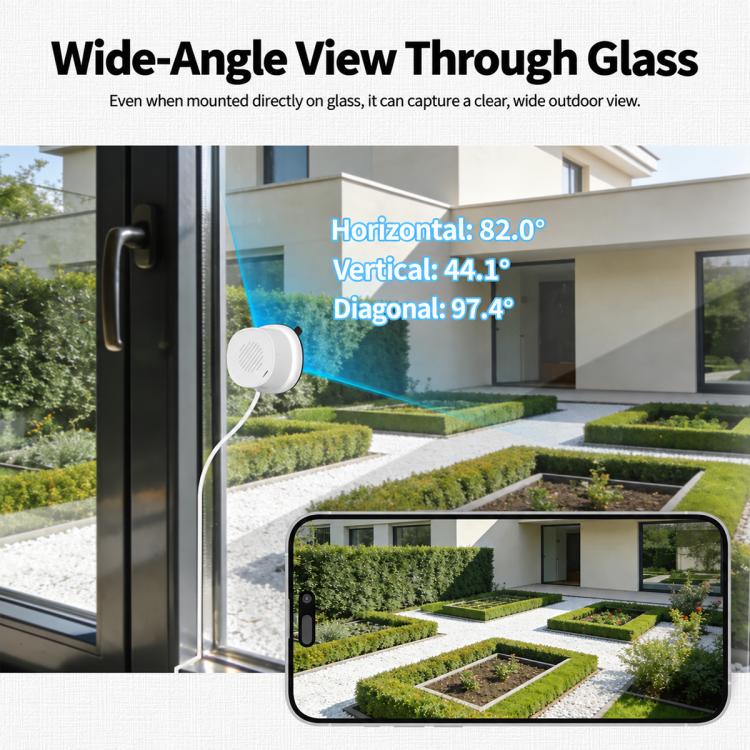WCM-W40 3MP Glass Mounted Smart WiFi Security Camera, WCM-W40