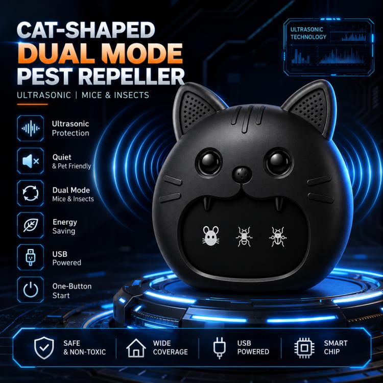 M1 Cat-Shaped Ultrasonic Mouse and Pest Repeller