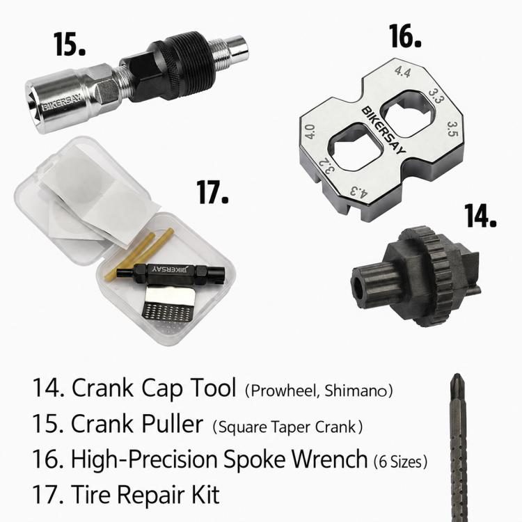 BIKERSAY BT001X Multi-functional Bicycle Repair Tool Kit