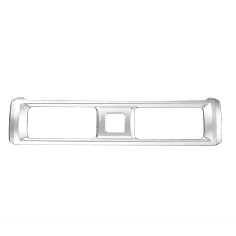 Matte silver center vent trim sticker strip with center square notch