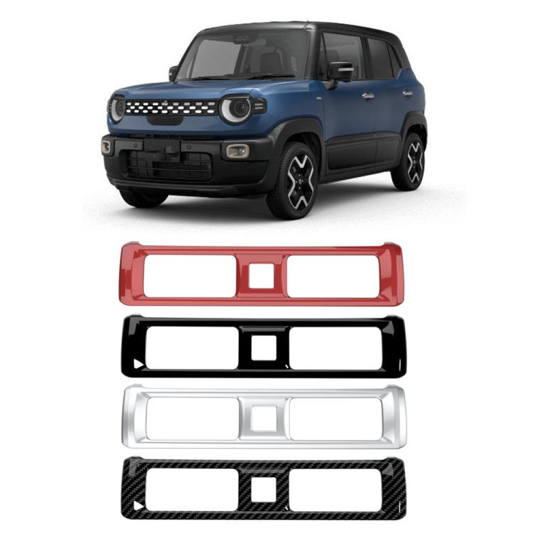 Air vent trim sticker set: red, black, matte silver, carbon-fiber style frames