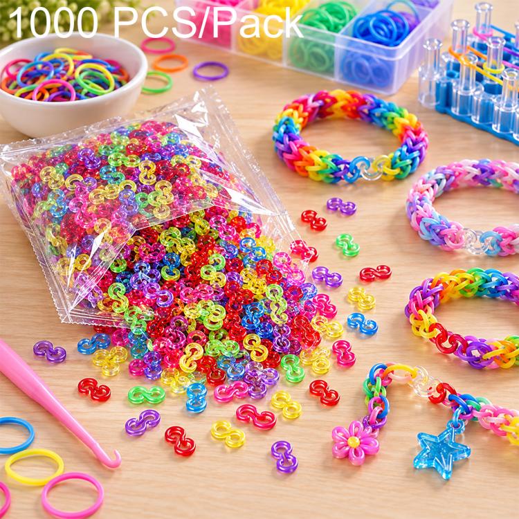 S-Clips DIY Bracelet Accessories for Rainbow Rubber Bands, 1000 PCS/Pack, 1500 PCS/Pack, 2000 PCS/Pack