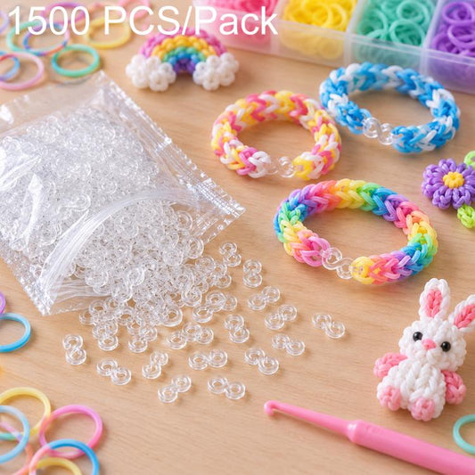 S-Clips DIY Bracelet Accessories for Rainbow Rubber Bands, 1000 PCS/Pack, 1500 PCS/Pack, 2000 PCS/Pack