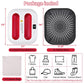 Heat press machine kit with safety base, canvas bag, and included accessories