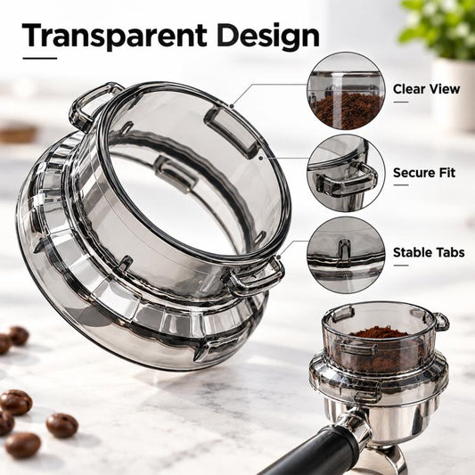 54mm Coffee Dosing Funnel Anti Spill Ring for Breville Espresso Portafilters