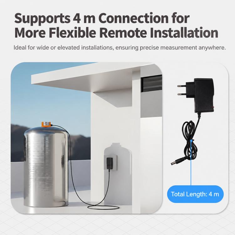 IP65 Waterproof Smart Liquid Level Sensor, EU Plug