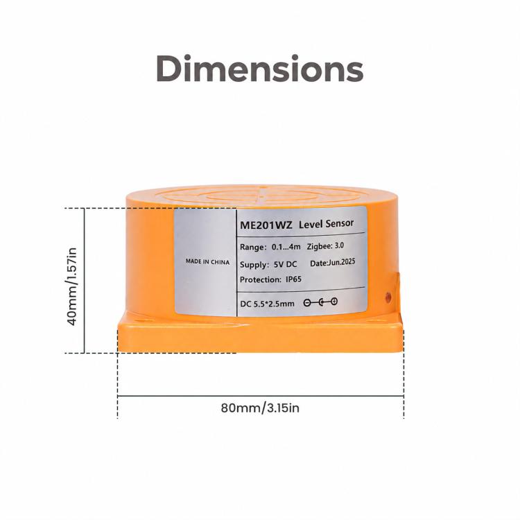 IP65 Waterproof Smart Liquid Level Sensor, EU Plug