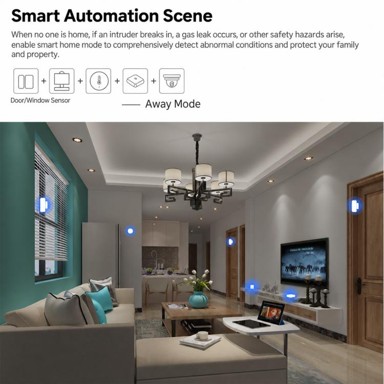 Smart Wireless Magnetic Door and Window Sensor Alarm