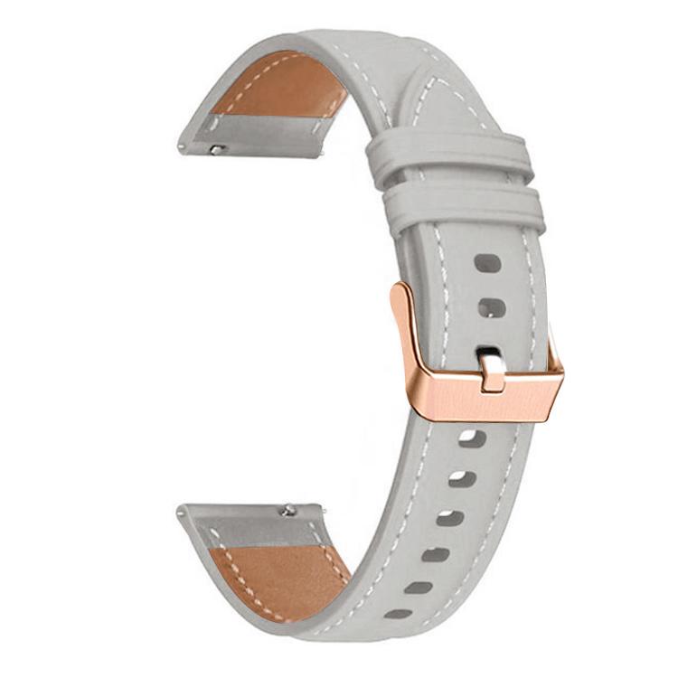 xDfind Rose Gold Buckle Black Shark Fine Grain Vegan Leather Watch Band, For Garmin Fenix 8/7X/6X/5X 26mm