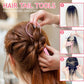 3 PCS/Set Steel-tail Highlight Comb & Topsy Tail Tool for Hair Braiding, Hook Tip, Flat Tip