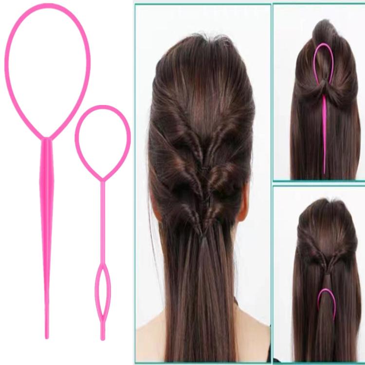 5 PCS/Set Hair Styling Kit Steel Pin Tail Comb & Eyebrow Brush & Hair Loop Tool, Hook Tip, Flat Tip