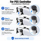 PS5 trigger extender installation guide with extenders shown on controller triggers