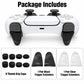 Package contents: 8 thumb grip caps plus black and clear PS5 trigger extenders