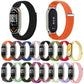Metal Connector Style Wave Texture Nylon Hook and Loop Fastener Watch Band, For Xiaomi Smart Band 11 / 10 / 9 / 8