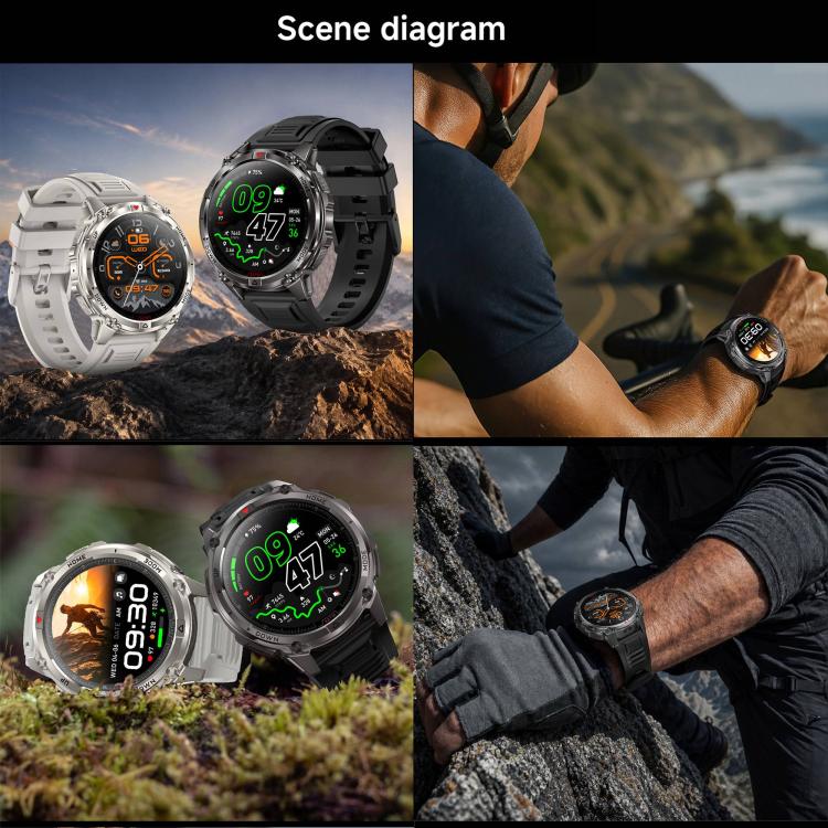 HT53 Smart Watch, 1.46 inch Screen, GPS, BT Call, Heart Rate, Blood Pressure