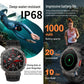 HT52 Smart Watch, 1.56 inch Screen, BT Call, Heart Rate, Blood Pressure, Black Steel Strap, Black Silicone Strap, Black Orange Silicone Strap, Blue Silicone Strap