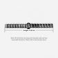 xDfind Universal Irregular Metal Watch Band, 20mm, 22mm