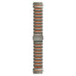 Zinc Alloy Hybrid Silicone Magnetic Buckle Watch Band, 22mm