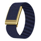 Bright Gold Frame Elastic Force Decorative Design Nylon Watch Band, For WHOOP 5.0 Electrocardiogram, For WHOOP 5.0 Regular