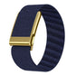 Bright Gold Frame Elastic Force Decorative Design Nylon Watch Band, For WHOOP 5.0 Electrocardiogram, For WHOOP 5.0 Regular