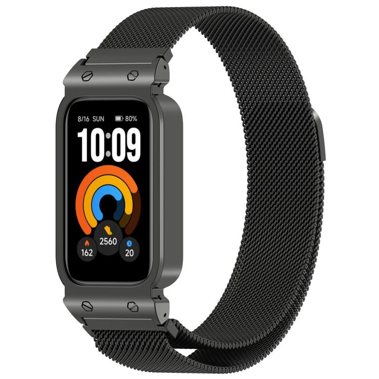 Spring Bar Style 18mm Metal Watch Frame Protective Case, For Xiaomi Smart Band 11 Active