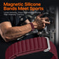 xDfind Wavy Texture Loop Magnetic Silicone Watch Band, For Google Fitbit Air