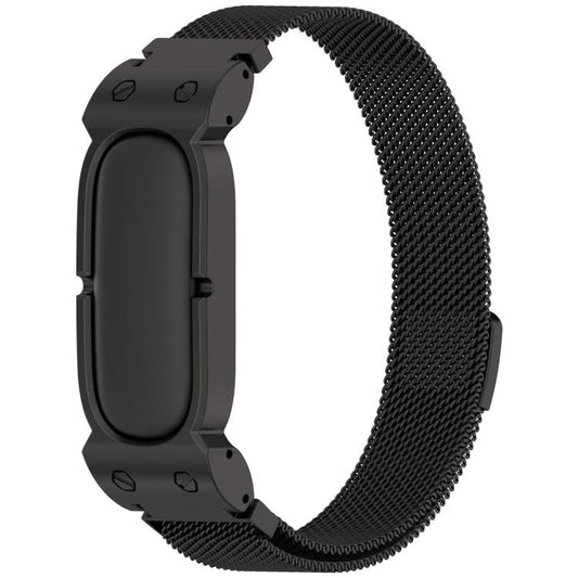 xDfind Metal Case Integrated Milanese Magnetic Stainless Steel Watch Band, For Google Fitbit Air