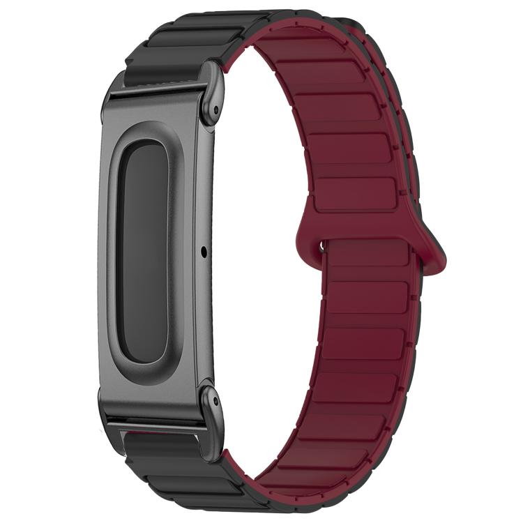 xDfind Metal Frame I-Shaped Magnetic Silicone Watch Band, For Google Fitbit Air
