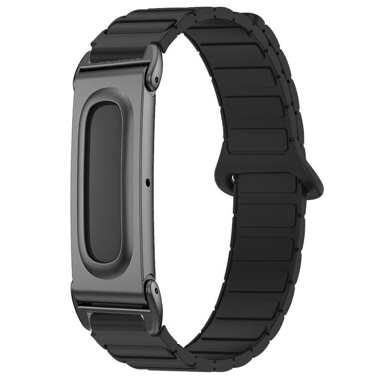 xDfind Metal Frame I-Shaped Magnetic Silicone Watch Band, For Google Fitbit Air