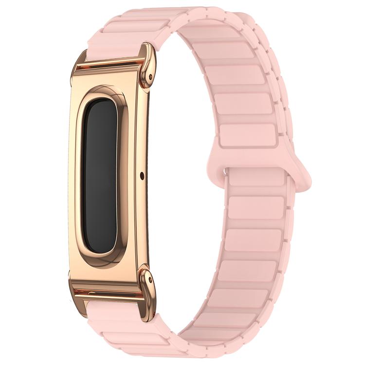 xDfind Metal Frame I-Shaped Magnetic Silicone Watch Band, For Google Fitbit Air