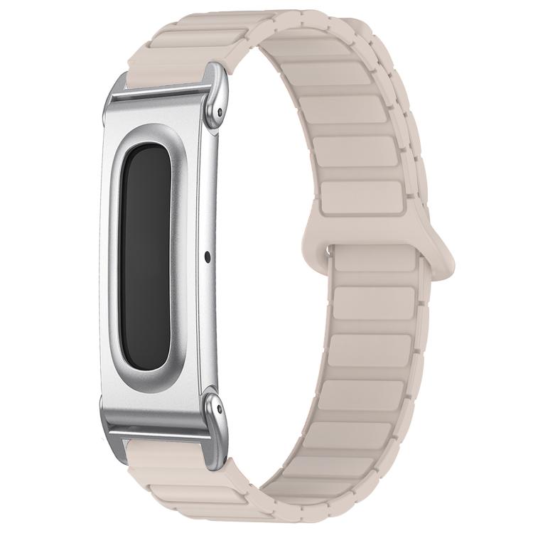 xDfind Metal Frame I-Shaped Magnetic Silicone Watch Band, For Google Fitbit Air