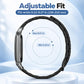 xDfind Metal Frame I-Shaped Magnetic Silicone Watch Band, For Google Fitbit Air