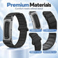 xDfind Metal Frame I-Shaped Magnetic Silicone Watch Band, For Google Fitbit Air
