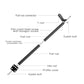 3D printer tie rod fixed support frame with black pull rod and mounting bolts