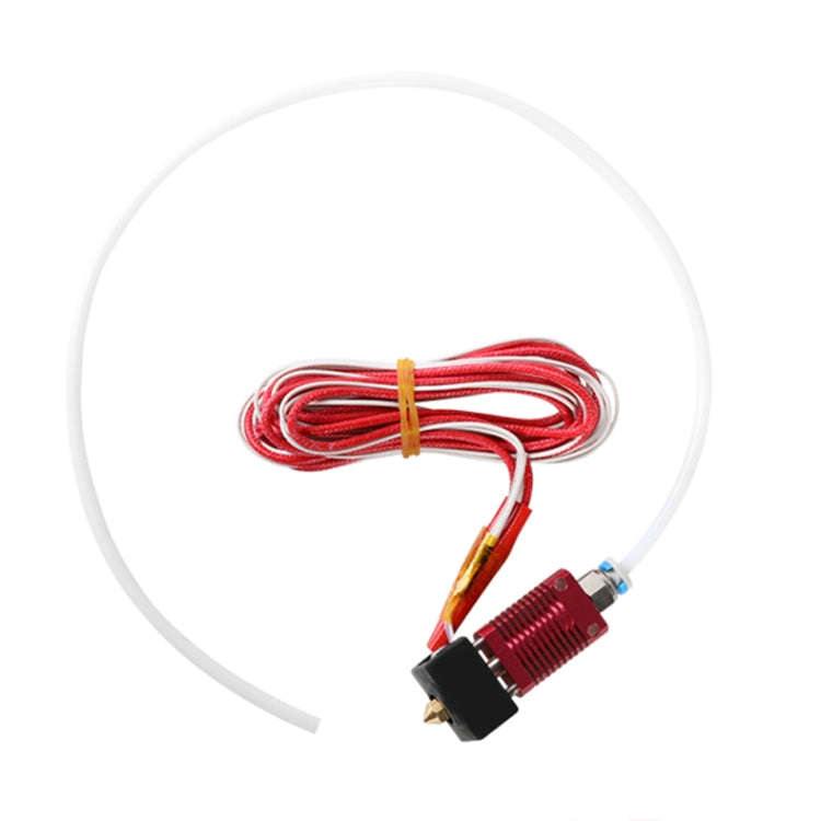 3D printer temperature thermistor and heating tube with red wire harness