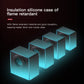 3D printer insulation silicone case around heater block for nozzle protection