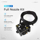 3D printer full nozzle kit with braided cable and black fan hot end