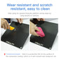 Heated glass build plate with CREALITY logo, wiped clean with cloths