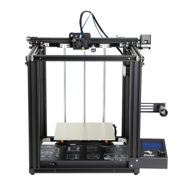 PEI printing plate on 3D printer build platform, light beige sheet