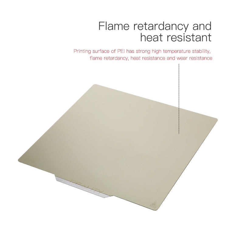 PEI printing plate, light beige frosted sheet on spring steel base