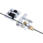All-metal Bowden extruder kit, silver extruder parts with Bowden tube and brass connector