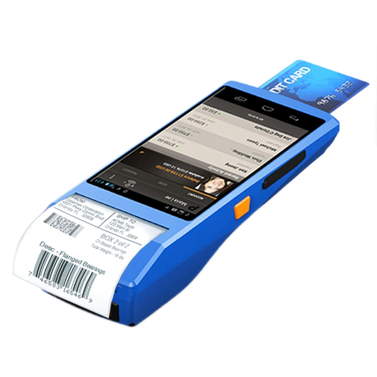 PDA-5501 Multi-function 5.5 inch IPS Screen IP65 Protection All-in-one Intelligent Terminal, Built-in Thermal Line Printer & MIC & Speaker, Support WiFi & Bluetooth & GPS