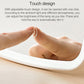 Touch-activated LED makeup mirror with finger pressing the control area