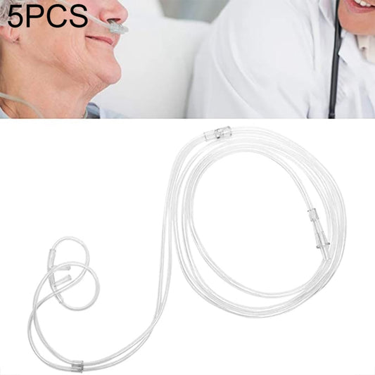 5 PCS Household Disposable Double-hole Nasal Oxygen Tube Pipe Oxygen Supply Tubing, Length: 6m, Length: 6m