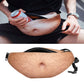 Creative Funny Anti-harassment Artificial Belly Shape Outdoor Bags, Multifunctional Portable Unisex Sports Belly Waist Bag, HC0879A, HC0879B, HC0879C, HC0879D, HC0879E, HC0879F
