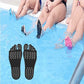 Black anti-slip sandal insoles with dotted grip pattern