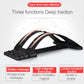 Black deep traction massage brace with curved frame and magnet bump points