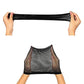 Black mesh wig liner cap set: stretch band and small cap