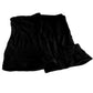 Set of 5 black elastic wig liner caps, folded mesh snood