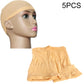 Set of 5 flesh-tone elastic wig liner caps, mesh snood hair net